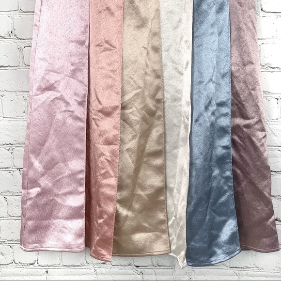 𝅺new-ontwelfth Mid-Calf Color Block Pleated Skirt S - Picture 6 of 14